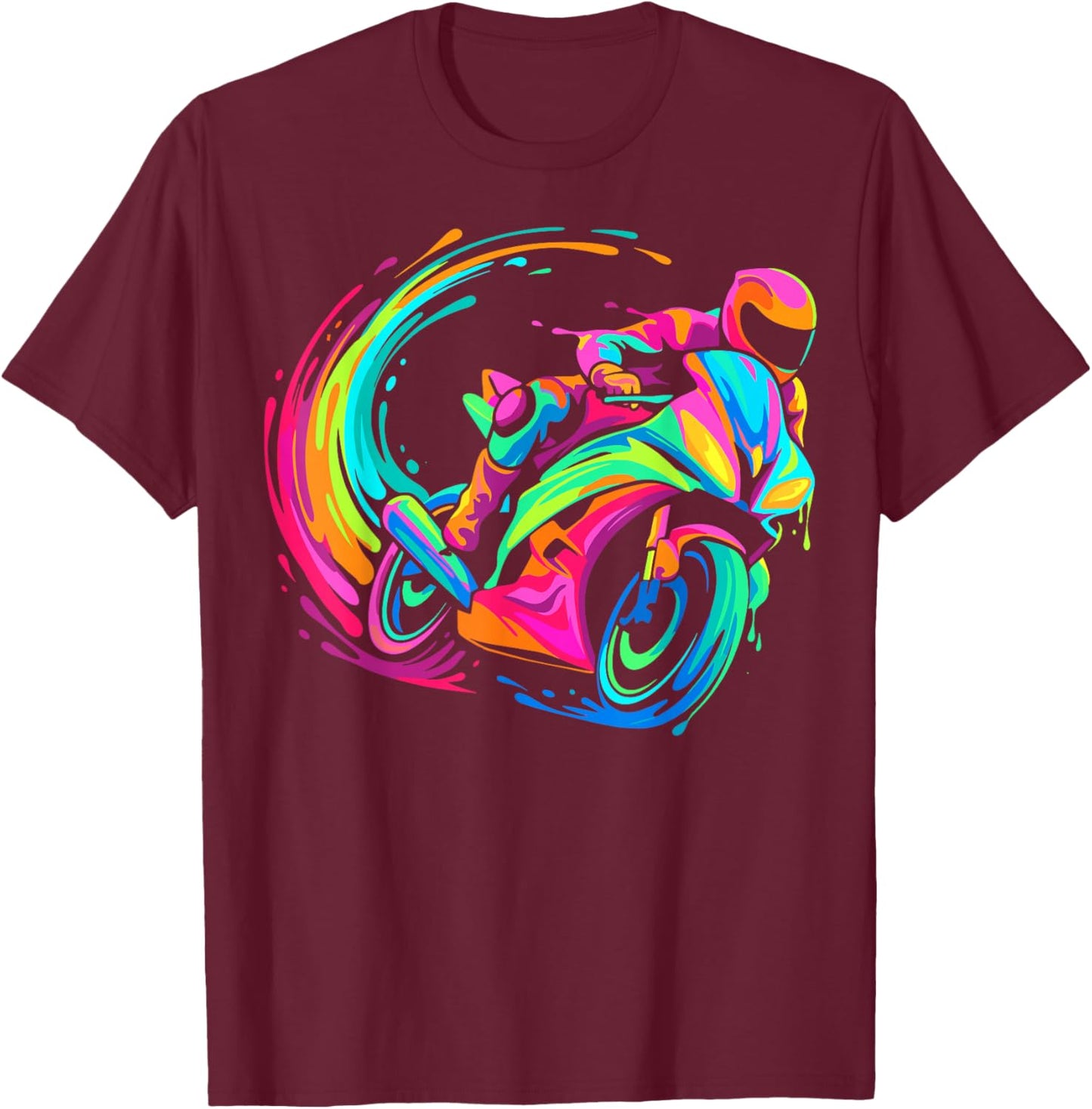 Man Biker 2026 T-Shirt - T-Shirt | Maroon