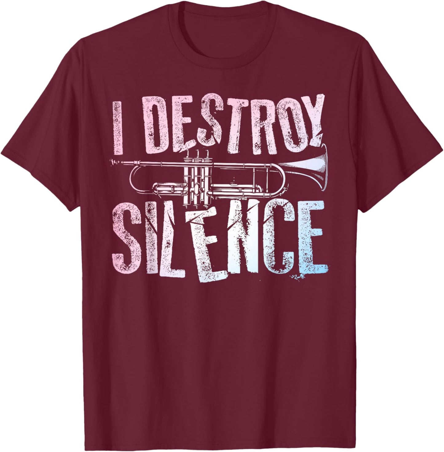 Best Trumpet Player Art Women Trumpetist Gag Trumpet T-Shirt - T-Shirt | Maroon
