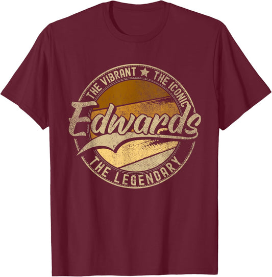 Edwards CO | Colorado | Vintage Distressed T-Shirt - T-Shirt | Maroon