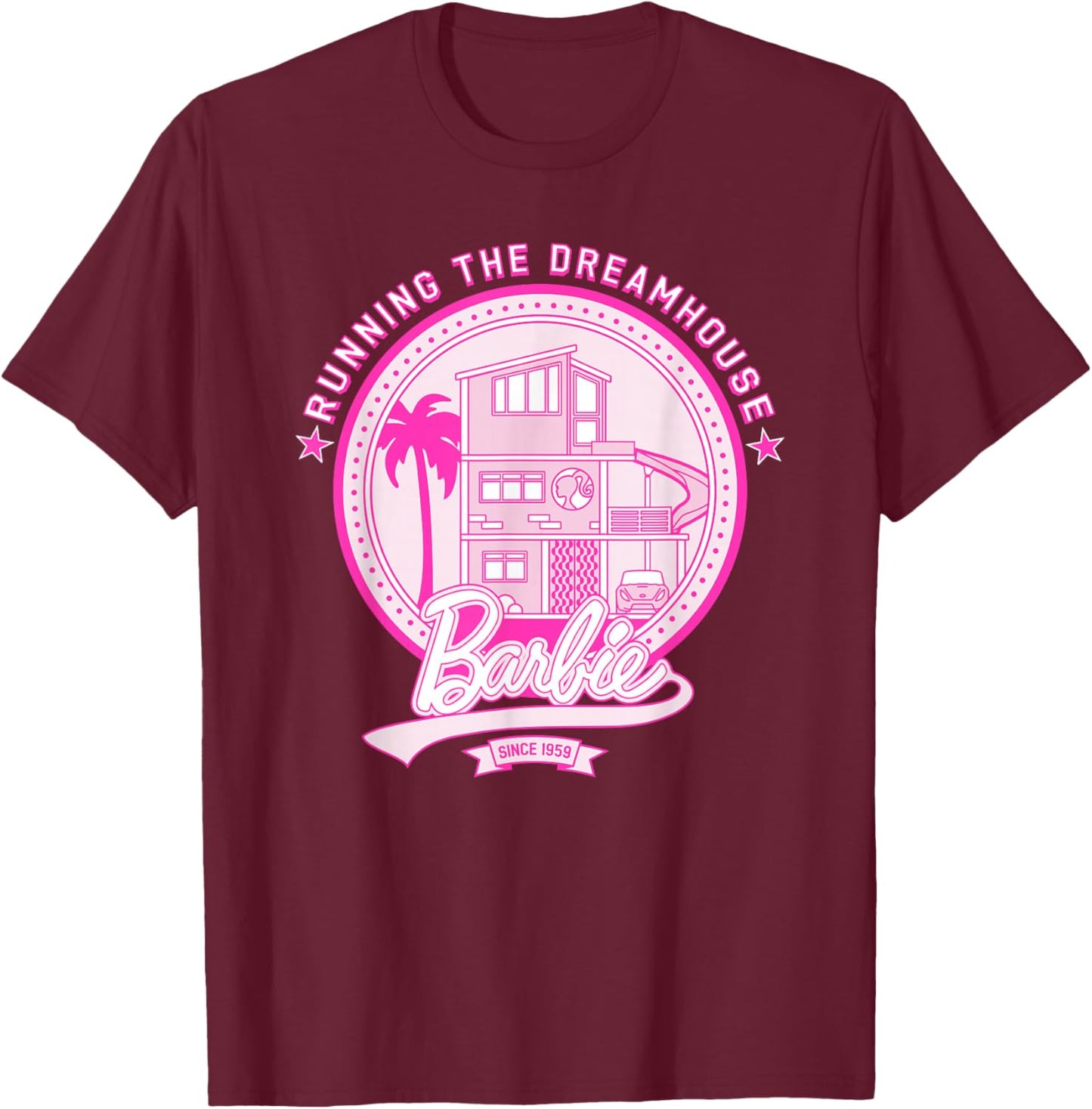 Barbie - Running the Dreamhouse T-Shirt - T-Shirt | Maroon