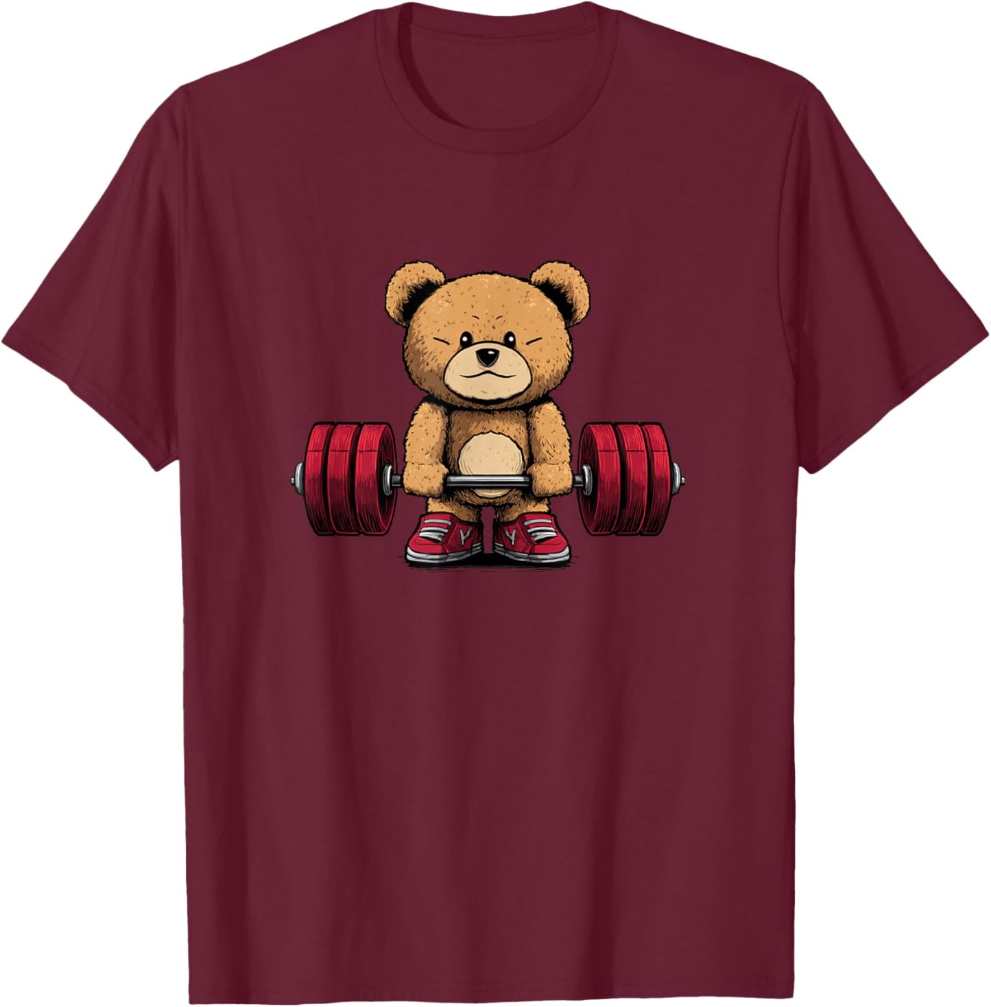Deadlifter Teddy Bear Costume T-Shirt - T-Shirt | Maroon