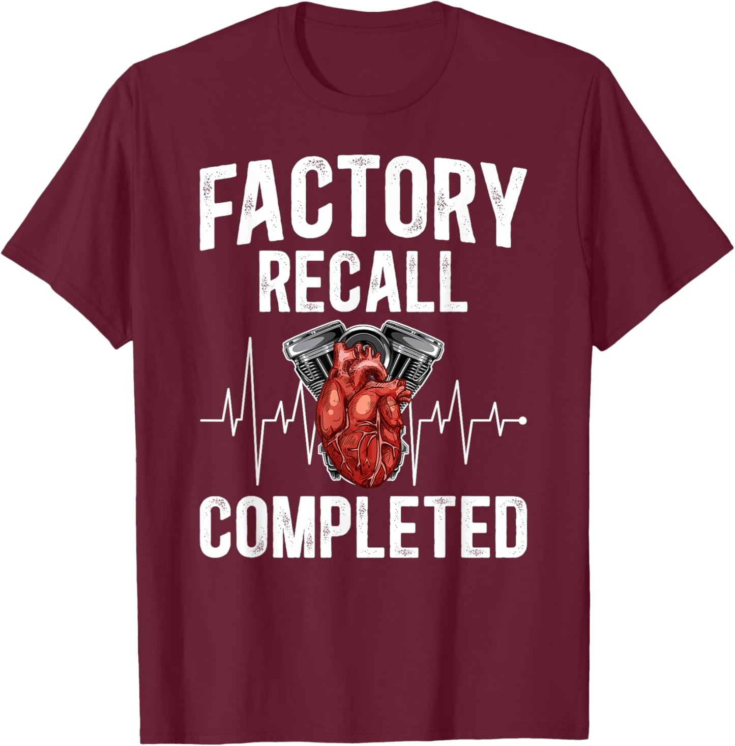 Open Heart Surgery Survivor Funny Open Heart Surgery Warrior T-Shirt - T-Shirt | Maroon