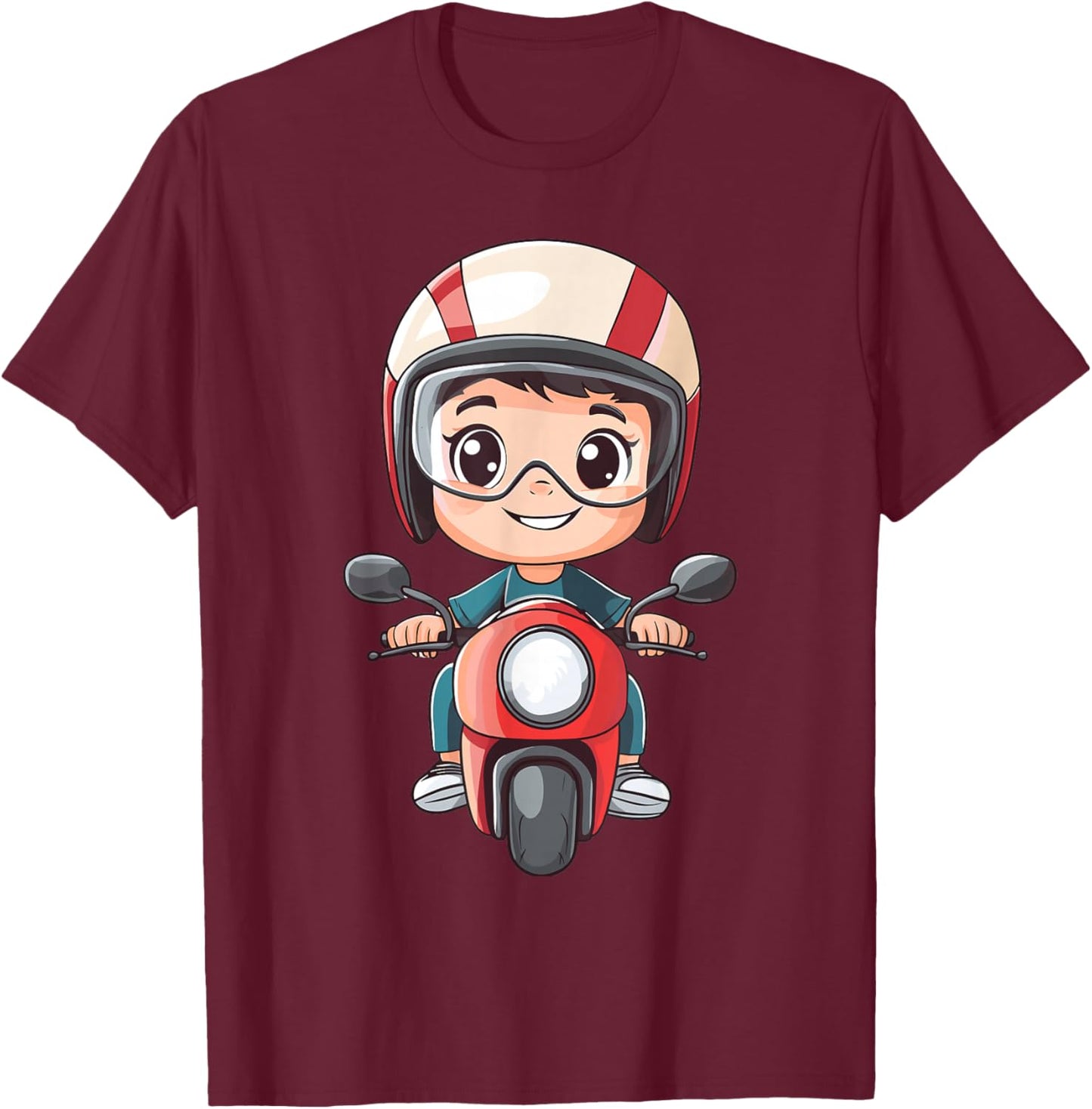 Boys Motorcycle T-Shirt - T-Shirt | Maroon