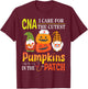 CNA I Care For The Cutest Pumpkins Patients In The Patch T-Shirt - T-Shirt | Maroon