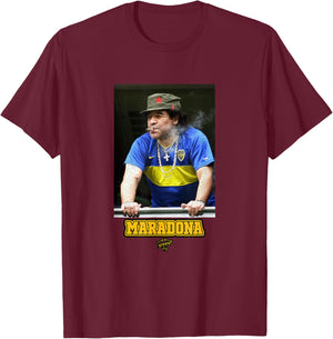 Maradona Boca Che T-Shirt - T-Shirt | Maroon