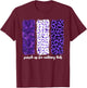 Purple Up For Military Kids Month Of Military Child Children T-Shirt - T-Shirt | Maroon