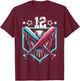Baseball Drip 12th Birthday Boys Number 12 Youth 12 Year Old T-Shirt - T-Shirt | Maroon