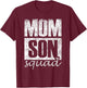Mum Son Squad Sons Mother's Day Matching Mother Son Mum T-Shirt - T-Shirt | Maroon