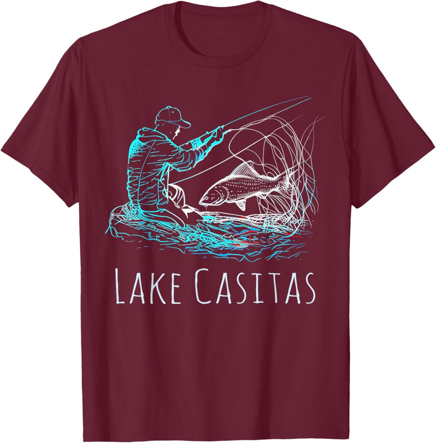 Lake Casitas T-Shirt - T-Shirt | Maroon