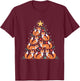 Fox Christmas Tree Fox Lover Christmas T-Shirt - T-Shirt | Maroon