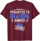 Promoted To Grandpa Again 2026 Father's Day T-Shirt - T-Shirt | Maroon
