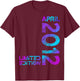 Limited Edition April 2012 14th Birthday T-Shirt - T-Shirt | Maroon