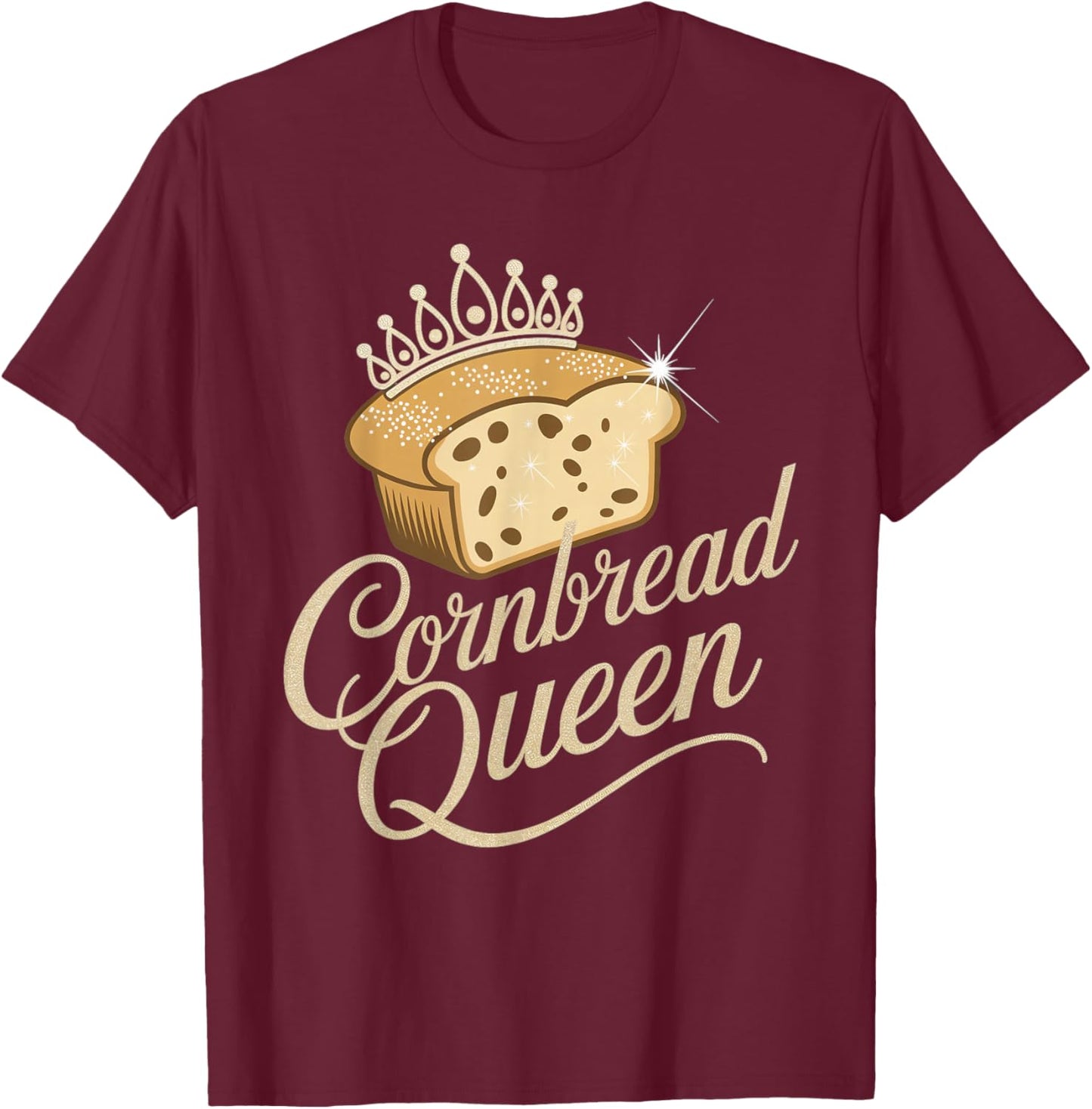 Cornbread Queen T-Shirt - T-Shirt | Maroon