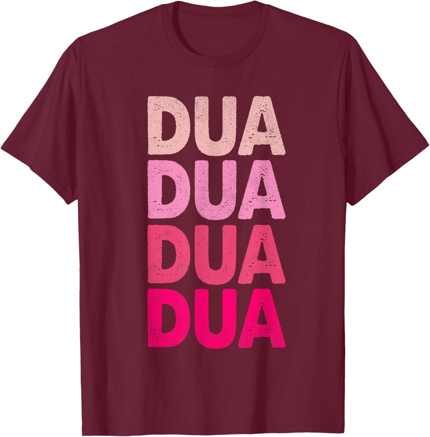 Funny Girl Retro Dua First Name Personalized 80, 90's T-Shirt - T-Shirt | Maroon