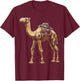 Camel Animal Graphic Robot Illustration Camel T-Shirt - T-Shirt | Maroon