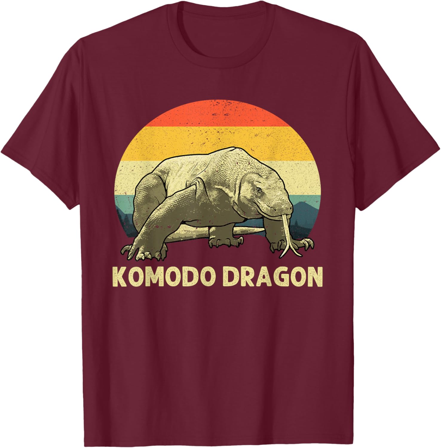 Komodo Dragon Design Women Kids Komodo Dragon Lover T-Shirt - T-Shirt | Maroon