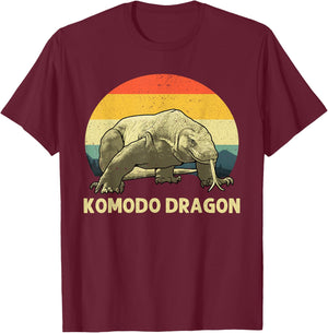 Komodo Dragon Design Women Kids Komodo Dragon Lover T-Shirt - T-Shirt | Maroon