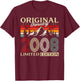 18 Years Birthday Man Gift January 2008 Vintage T-Shirt - T-Shirt | Maroon