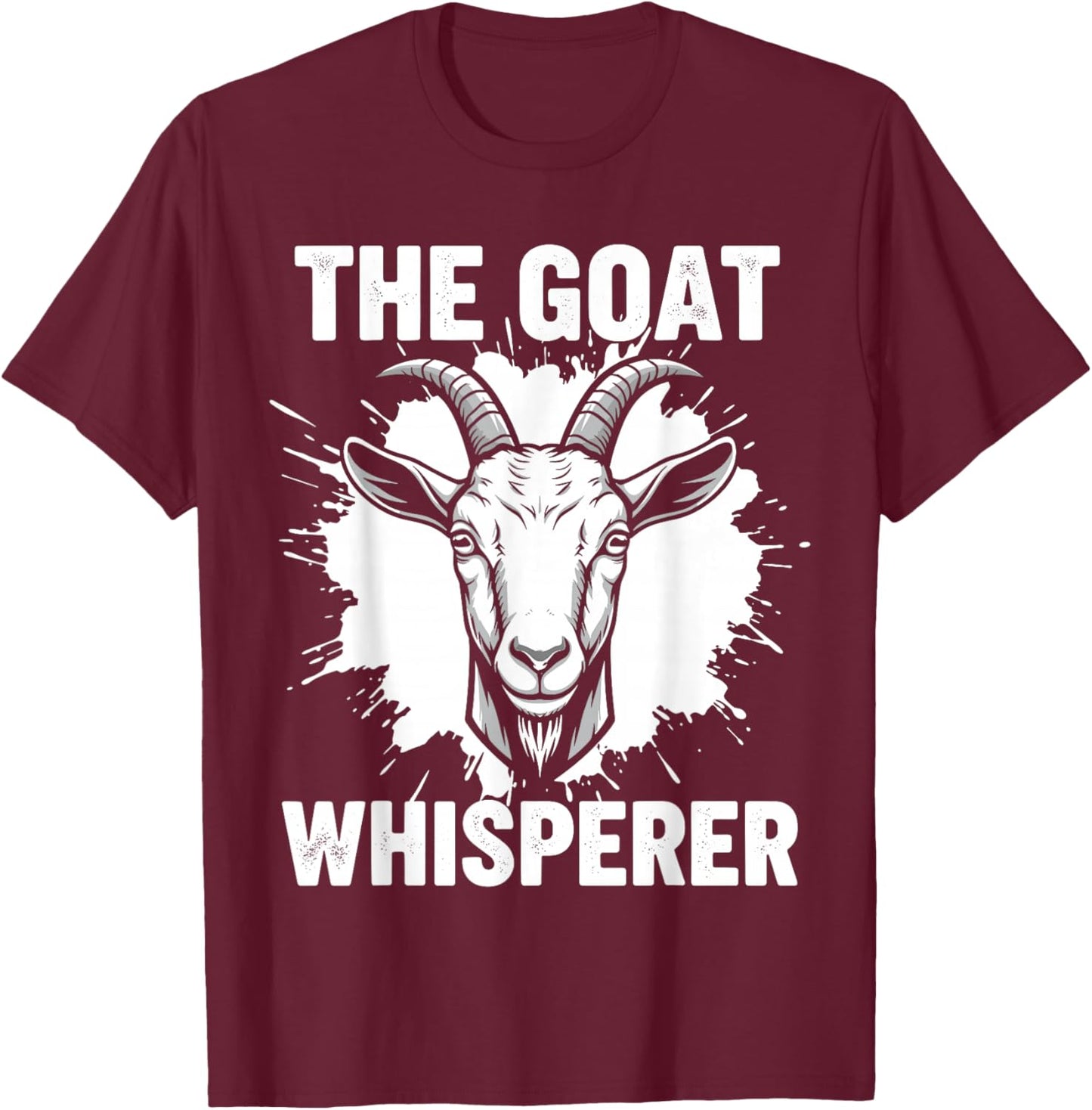 The Goat Whisperer Shirt Men Women, Funny Goat Lovers T-Shirt - T-Shirt | Maroon