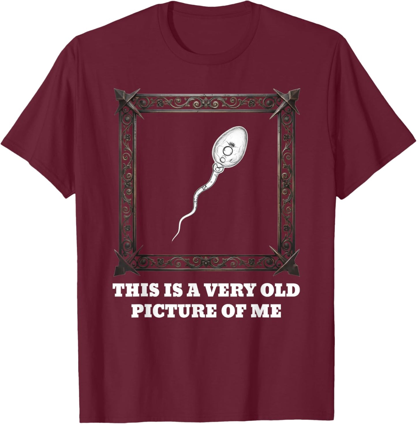 This is a Very Old Picture of Me T-Shirt - T-Shirt | Maroon