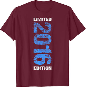 Limited Edition 2016 Boy Girl 10th Birthday 10 T-Shirt - T-Shirt | Maroon