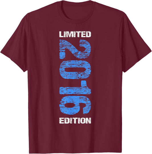 Limited Edition 2016 Boy Girl 10th Birthday 10 T-Shirt - T-Shirt | Maroon