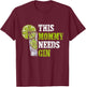 Diese Mami Needs Gin Drinking Drinking Gins Lovers Gin T-Shirt - T-Shirt | Maroon