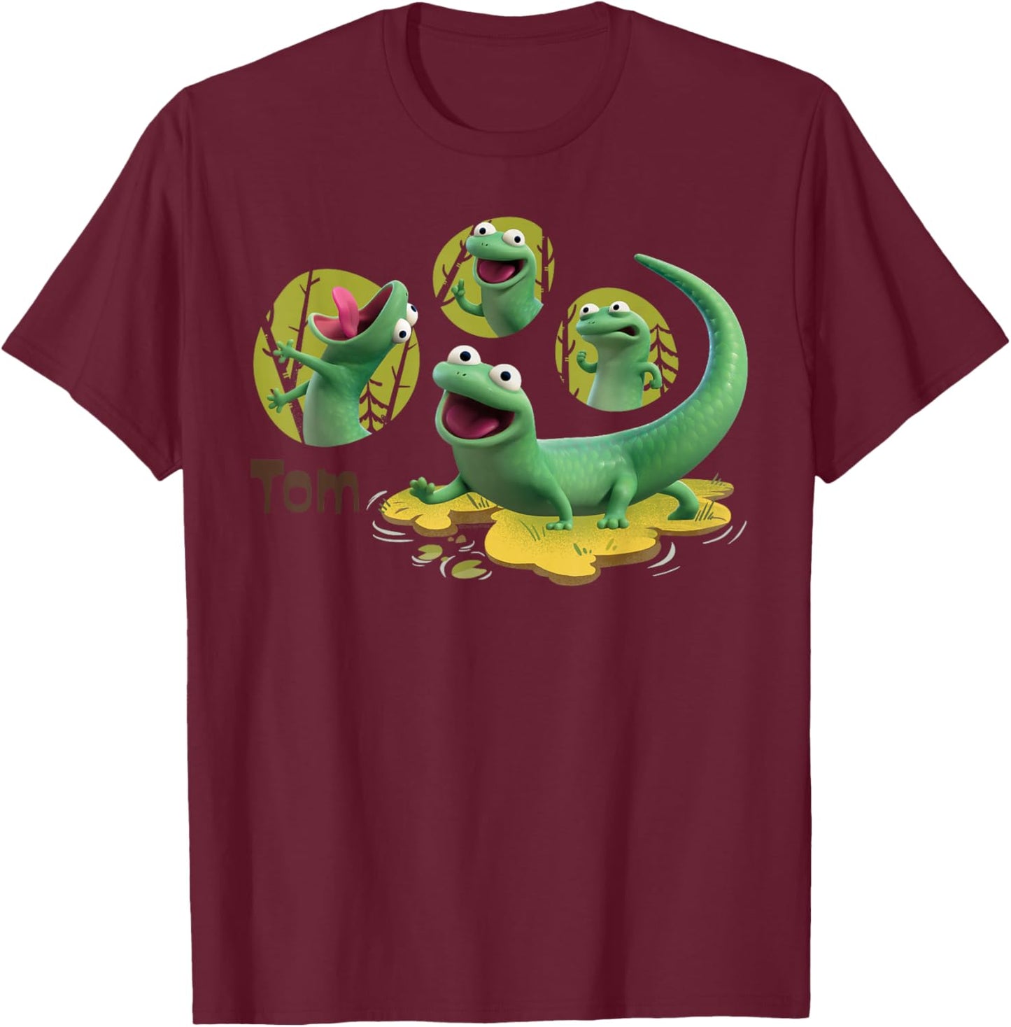 Disney and Pixar's Hoppers Tom The Lizard Lizard Lizard T-Shirt - T-Shirt | Maroon