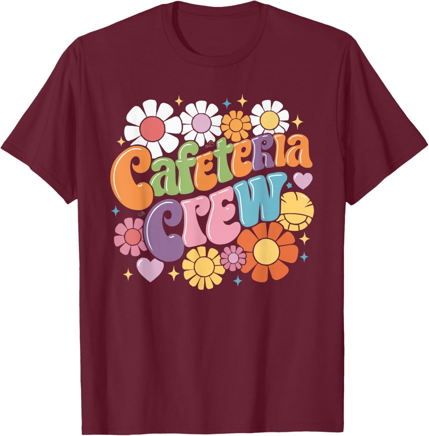 Cafeteria Manager Food Service Lunch Lady Cafeteria Worker T-Shirt - T-Shirt | Maroon
