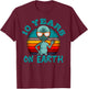 Alien 10th Birthday Party UFO Space Galaxy Traveler Cosmos T-Shirt - T-Shirt | Maroon