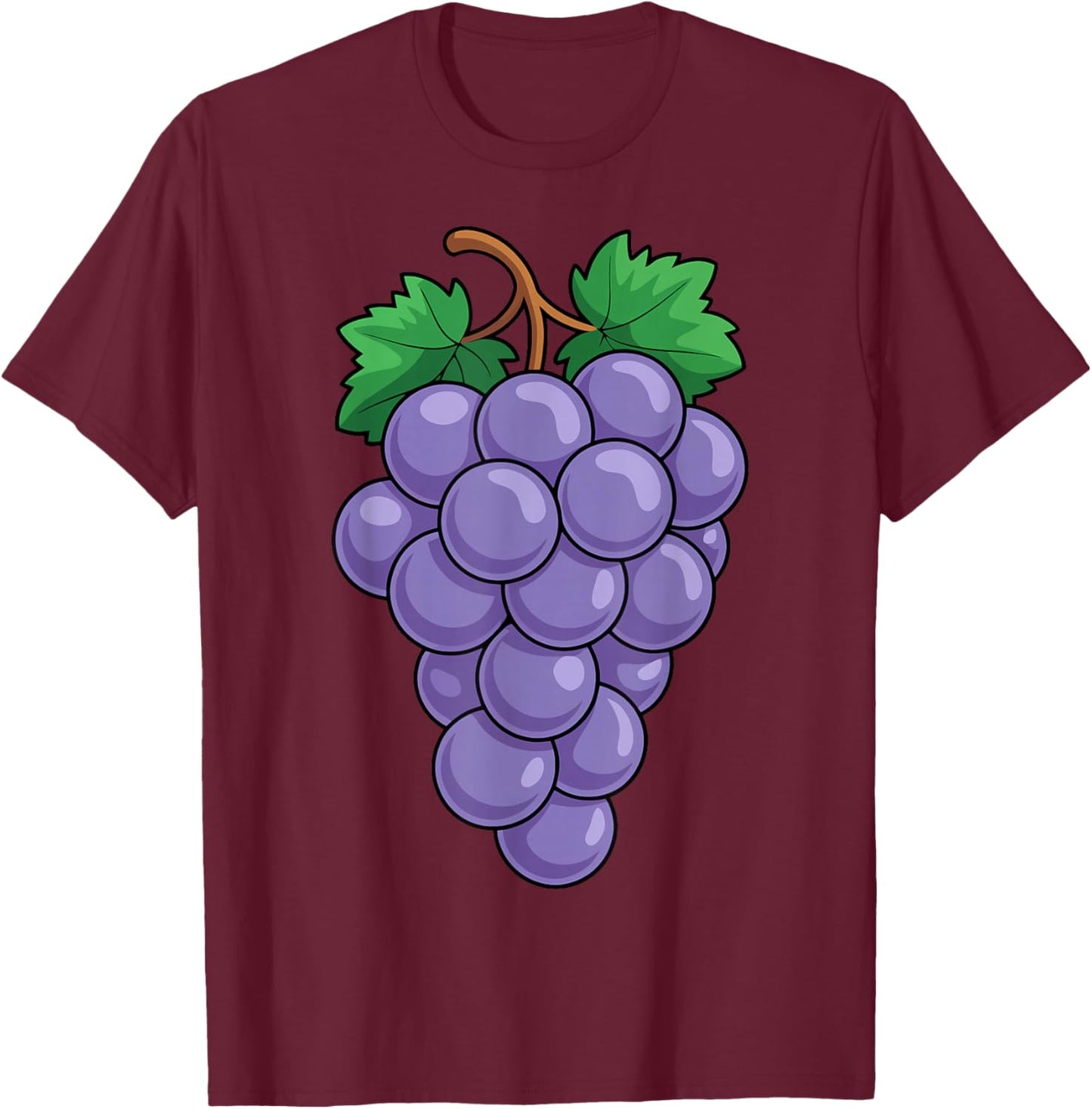 Grape Shirt Adult Men Women Children Purple Grape Costume T-Shirt - T-Shirt | Maroon
