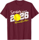 Proud Senior Brother Class of 2026 Softball Graduation T-Shirt - T-Shirt | Maroon