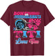 Burnouts or Bows Titi Loves You Pink Blue Gender Reveal T-Shirt - T-Shirt | Maroon