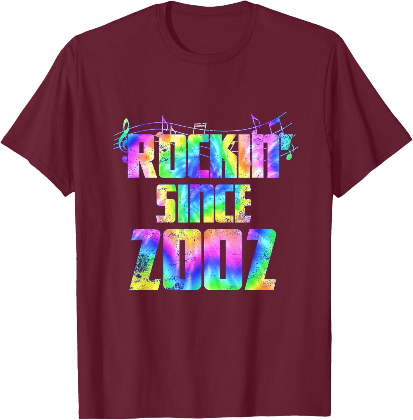 Retro Birthday Classic Rock Since 2002 T-Shirt - T-Shirt | Maroon