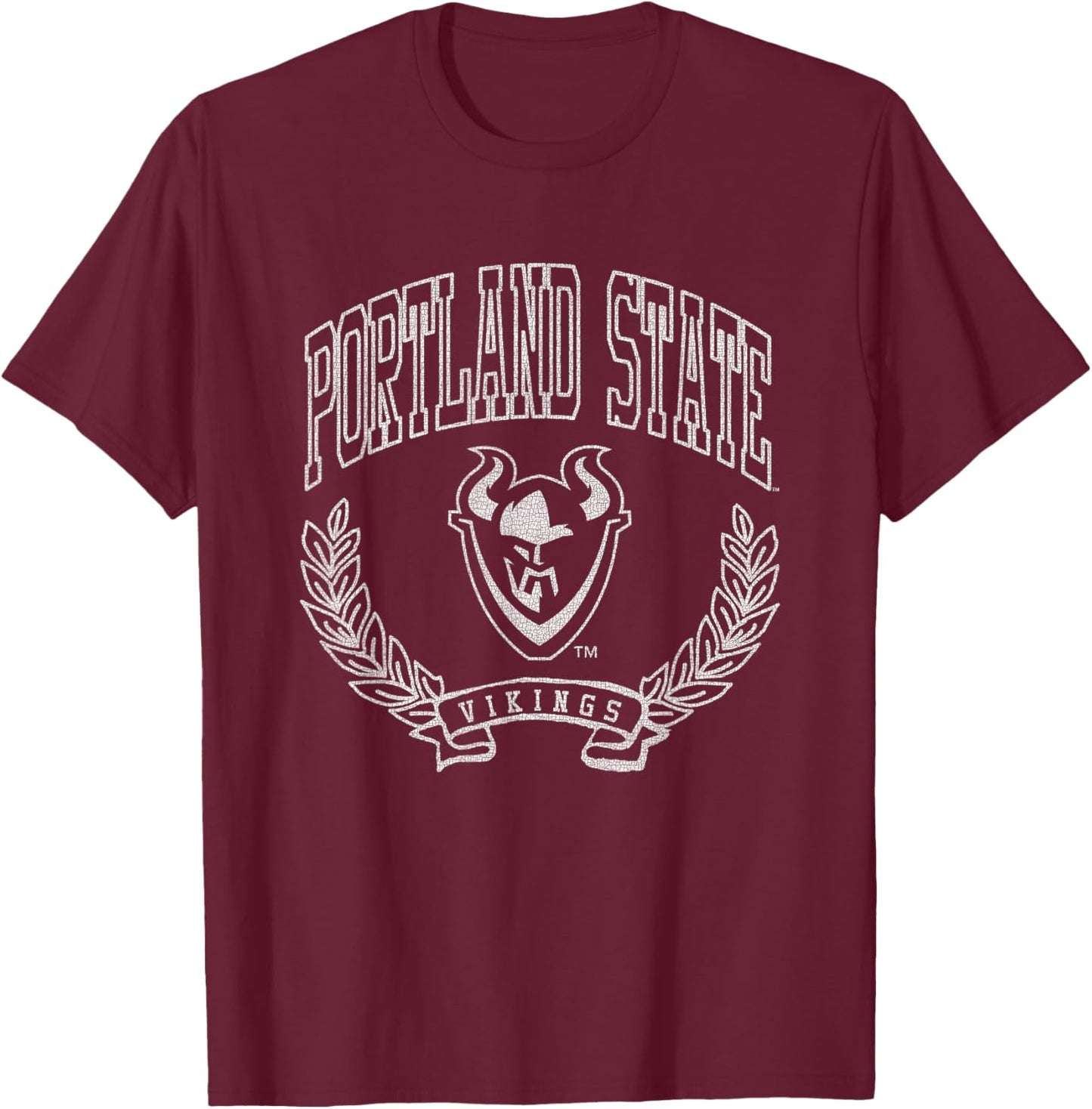 Portland State Vikings Victory Vintage Green T-Shirt - T-Shirt | Maroon