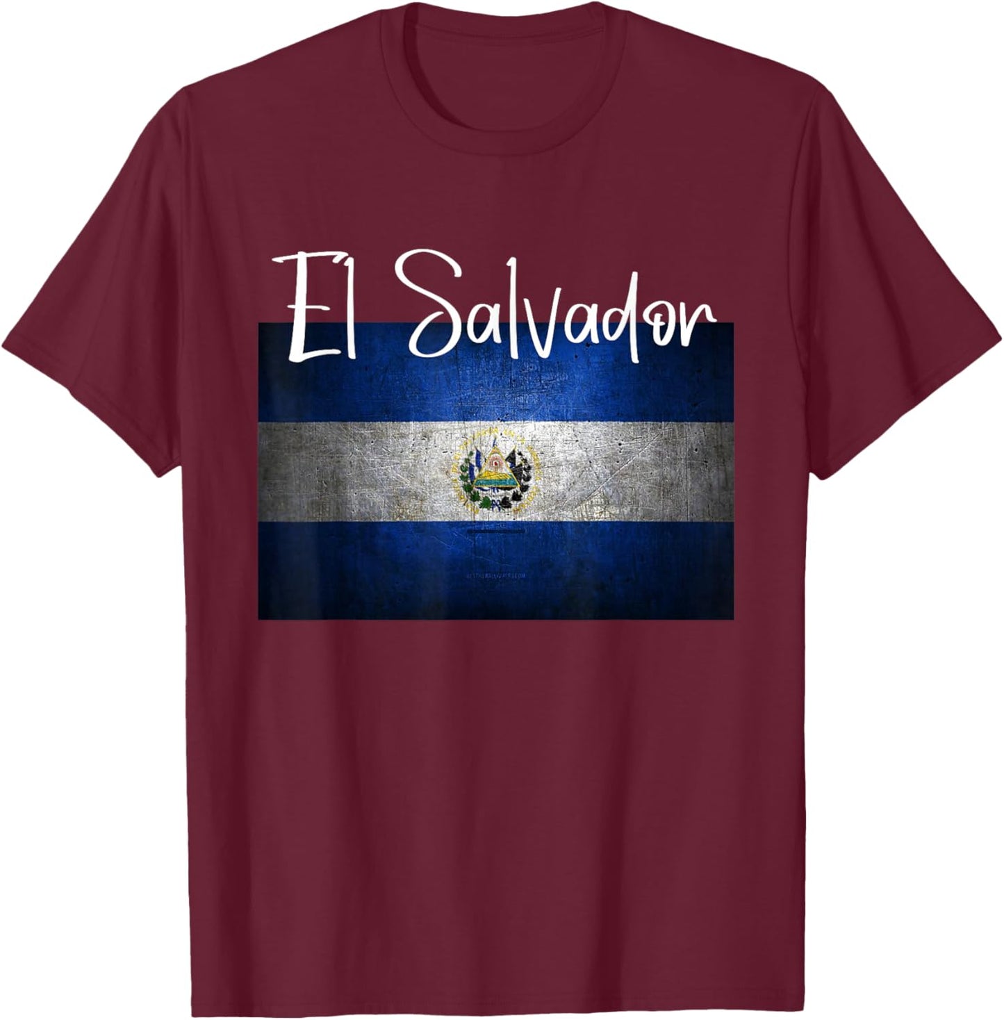 EL Salvador Flag Shirt EL Salvador Karte Salvador für Damen T-Shirt - T-Shirt | Maroon