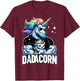 Father's Day Dadacorn Unicorn Dad and Son Daughter, Dadacorn T-Shirt - T-Shirt | Maroon