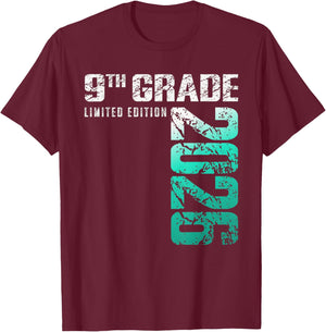 9th Grade Class of 2026 School T-Shirt - T-Shirt | Maroon