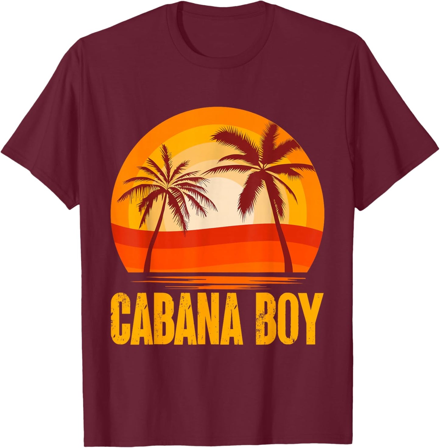Cabana Boy Beach Bartender Cabana Boy T-Shirt - T-Shirt | Maroon