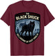 Black Shuck Hellhound East Anglia Mythical Beast T-Shirt - T-Shirt | Maroon