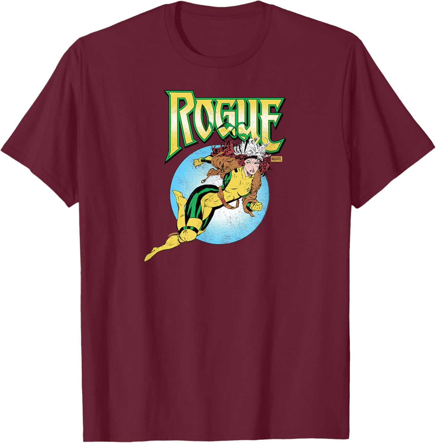 X-Men - Rogue Circle T-Shirt - T-Shirt | Maroon