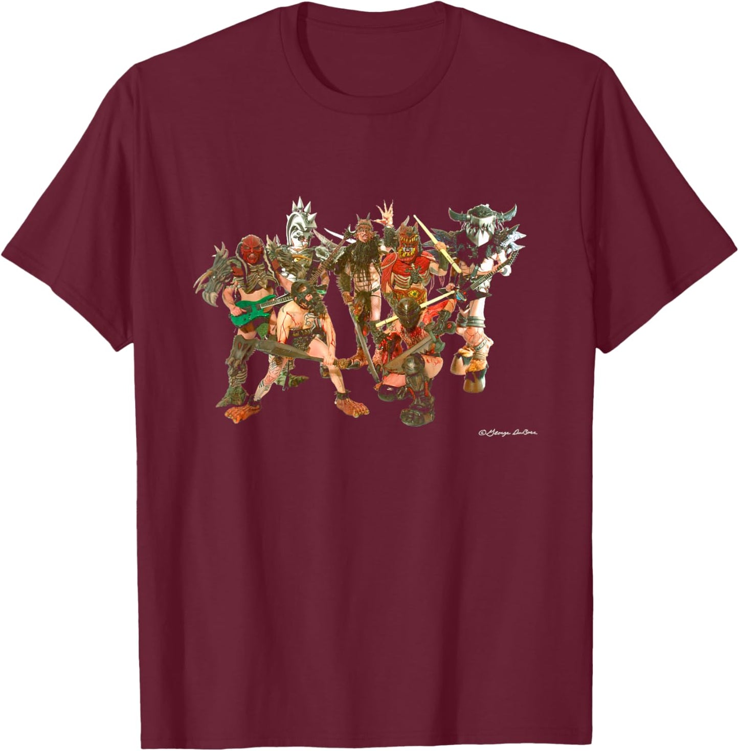 Heavy Metal Band GWAR by George DuBose T-Shirt - T-Shirt | Maroon