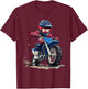 Kids Dirt Bike T-Shirt - T-Shirt | Maroon