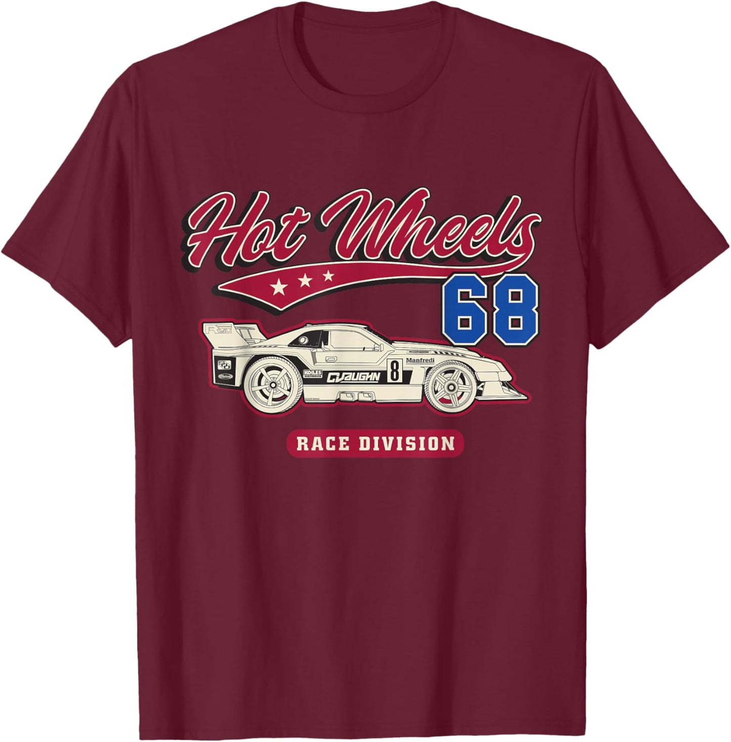 Hot Wheels - Race Division '68 T-Shirt - T-Shirt | Maroon