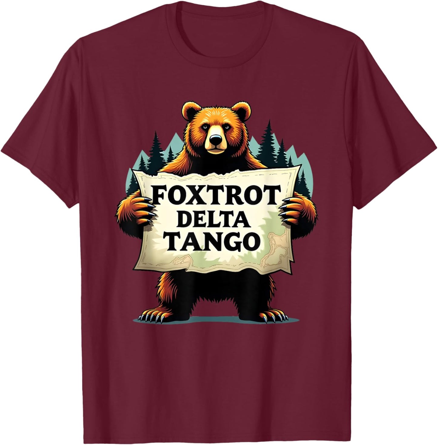 Funny Save our National Parks Democrat Political Bear T-Shirt - T-Shirt | Maroon