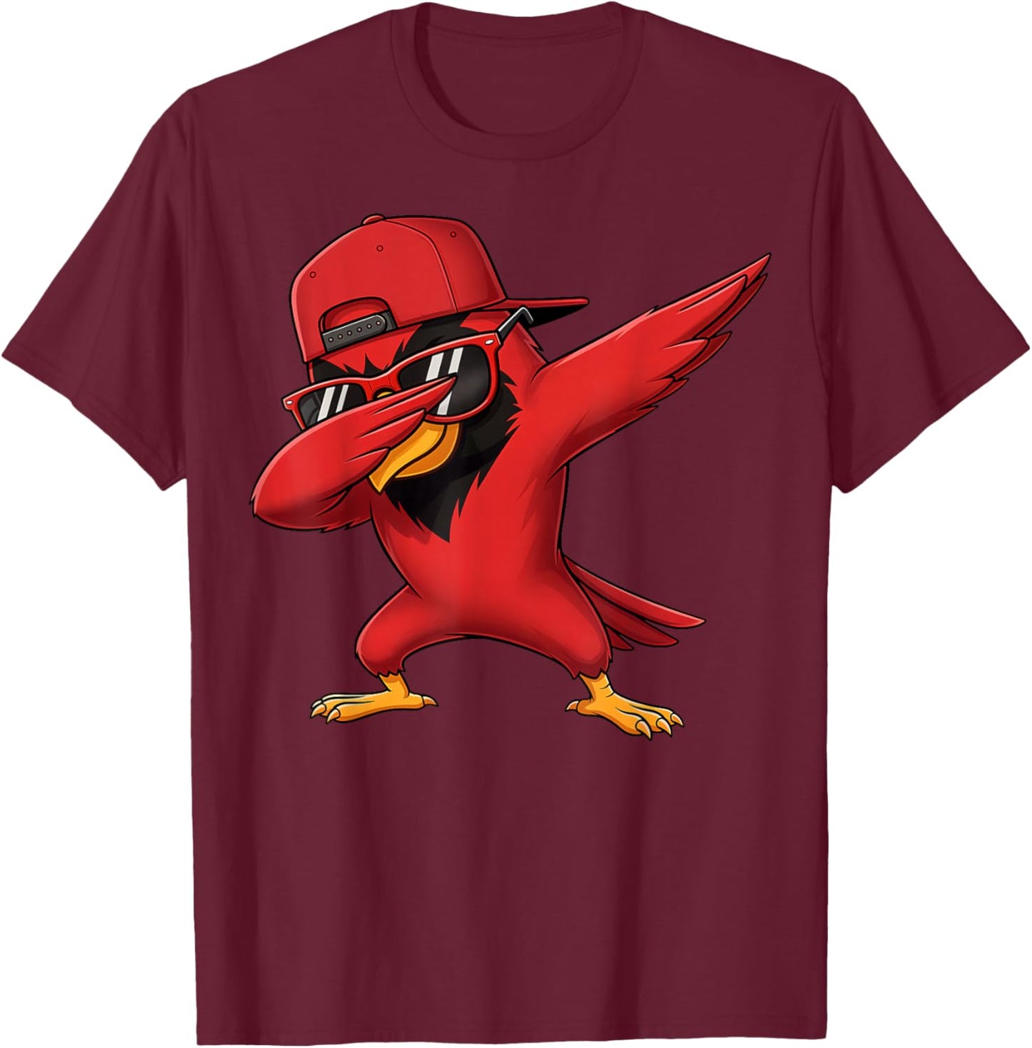 Cardinal Dabbing Women Youth Kids Toddler Boys Girls T-Shirt - T-Shirt | Maroon