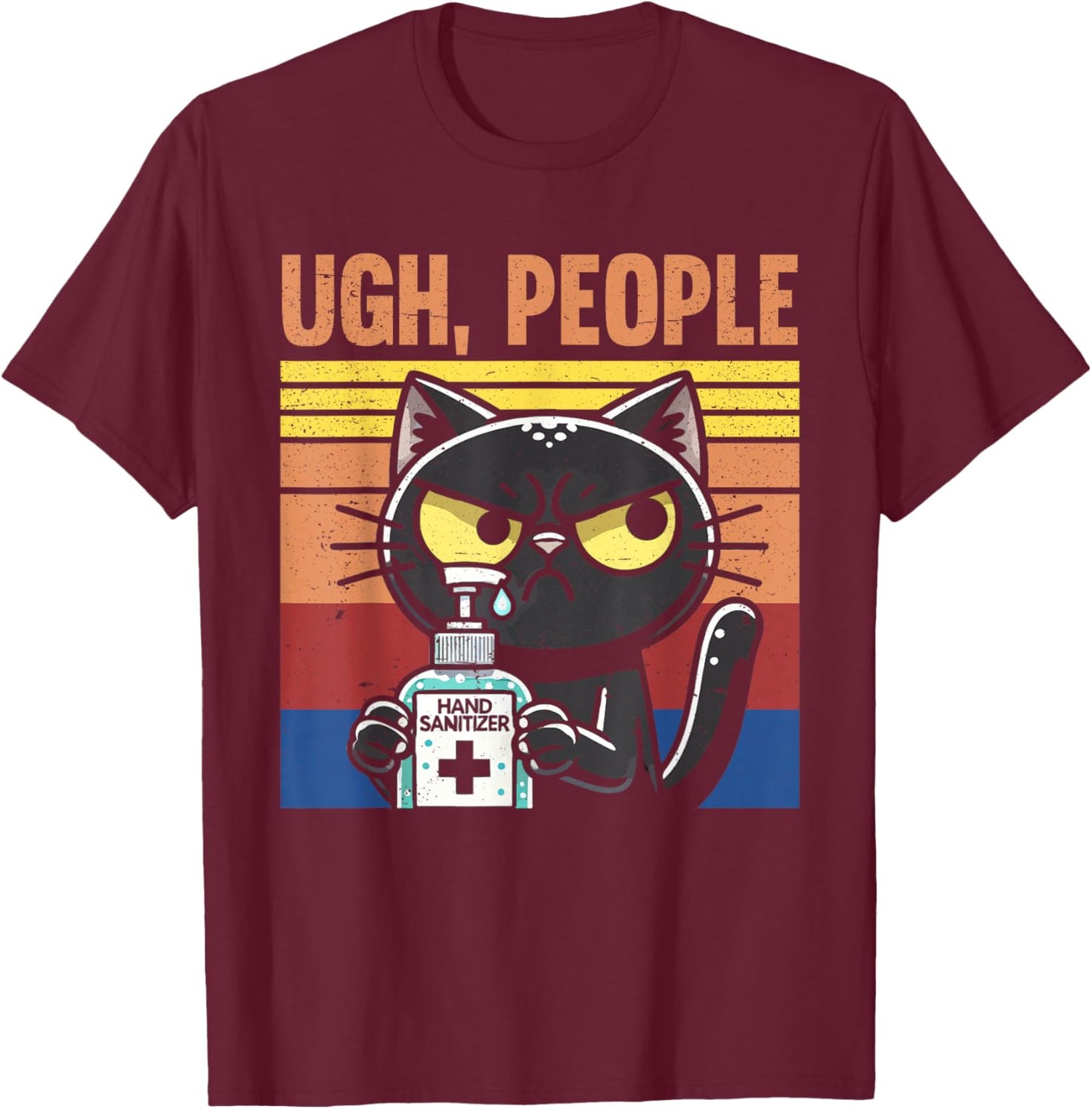 Germaphobe anti-germ hand sanitizer T-Shirt - T-Shirt | Maroon