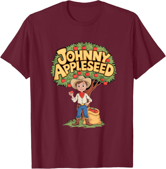Johnny appleseed Kids Book Character Costume T-Shirt - T-Shirt | Maroon