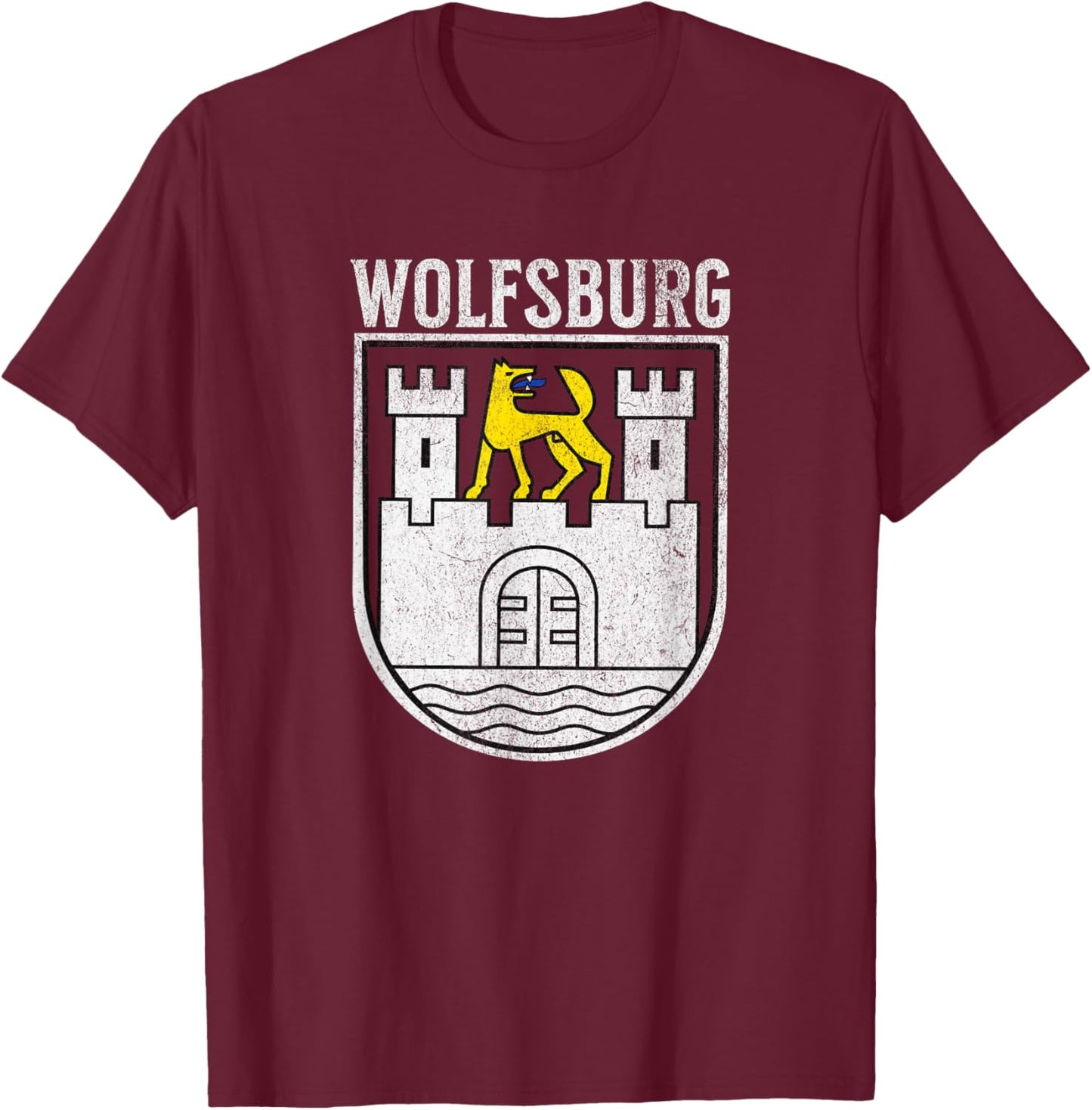 Wolfsburg Allemagne T-Shirt - T-Shirt | Maroon
