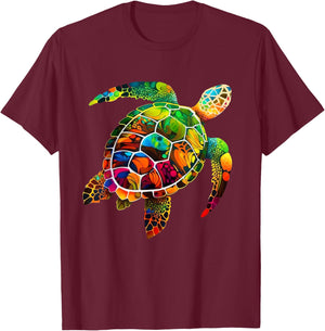 Hawaiian Sea Turtle Hawaii Holiday Beach Summer Maui T-Shirt - T-Shirt | Maroon